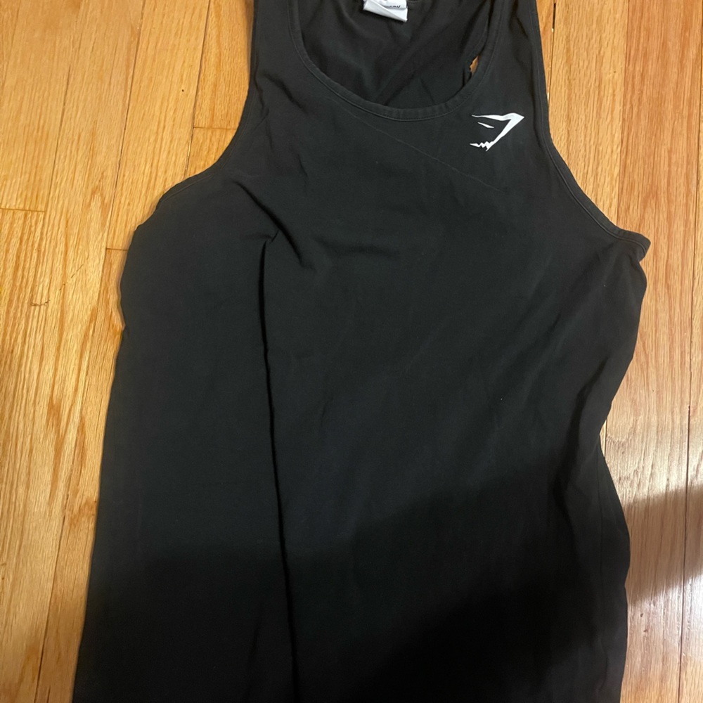 Lot of 2, gym shark tank top and drop arm tank top